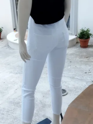 Jeans bianchi Conbipel donna
