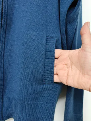 Cárdigan Jimmy azul hombre