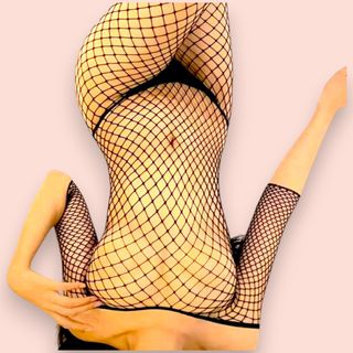 Body donna rete nero