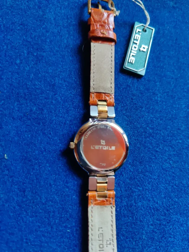 Reloj L'etoile Pulsera Marrón y Dorado