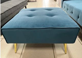 COMODO!! Sofá Chaiselongue Azul Terciopelo