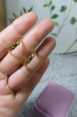 Pendientes Aro Vintage Chapado Oro 18k