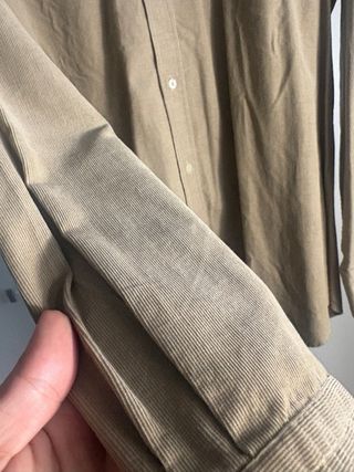 Camisa estilo pana - Massimo Dutti Beige Talla M