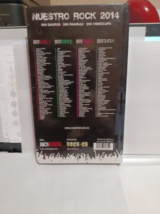 4 DVD libro Nuestro Rock 2014 Rock Estatal