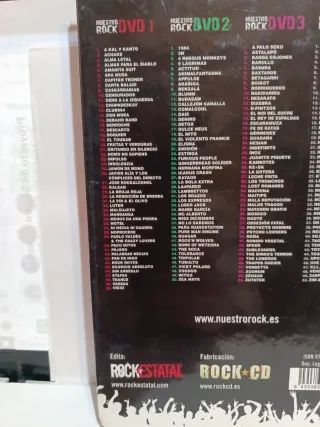 4 DVD libro Nuestro Rock 2014 Rock Estatal