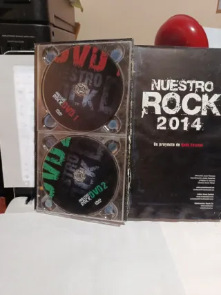 4 DVD libro Nuestro Rock 2014 Rock Estatal