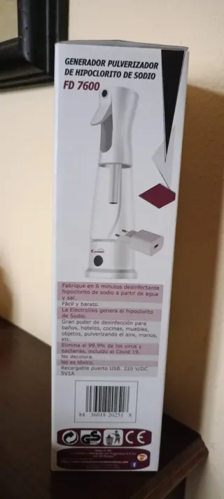 Generador Pulverizador Hipoclorito de Sodio