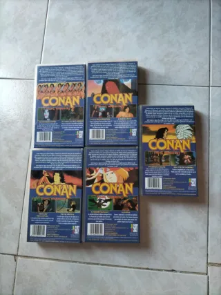 Lote 6 Cintas VHS Conan (Español)