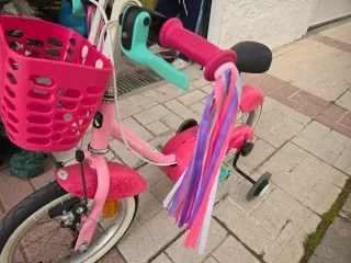Bicicleta infantil de 3 a 5 años ,  rosa . Patinet