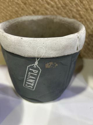 Lote 5 macetas barro modernas