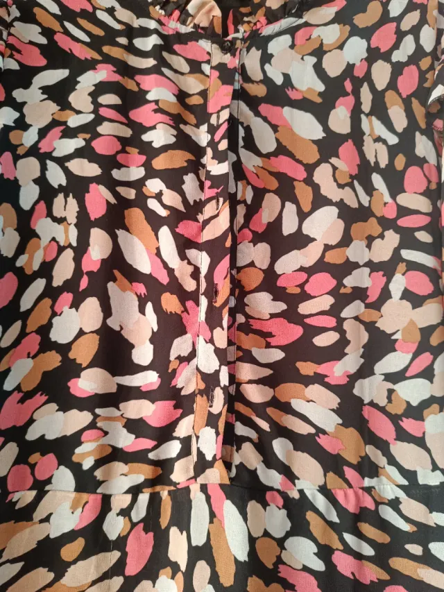 Vestido gasa talla grande 48/4XL con volante