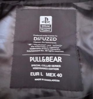 Chaqueta Bomber PlayStation Negra