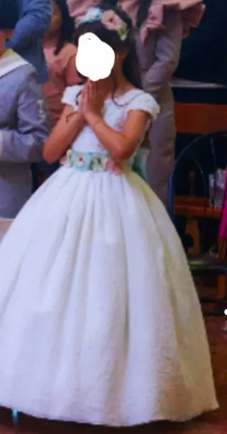 Precioso Vestido para Comunión Niña 8-9 Años!!