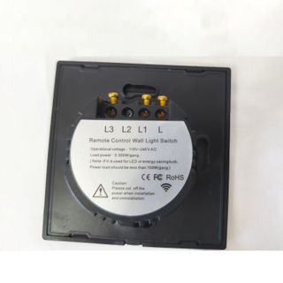 Interruptor doble de pared táctil con mando RF