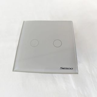 Interruptor doble de pared táctil con mando RF