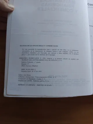 Matematicas financieras y comerciales