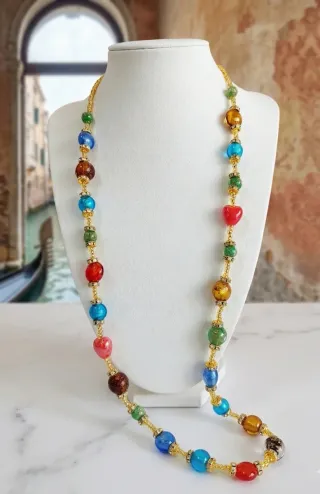 Collana in vetro di Murano