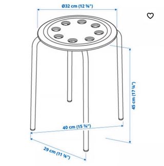 4 Taburetes Marius Blancos