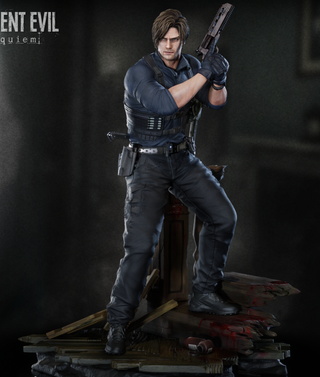Figura Resina Leon S. Kennedy RE Requiem