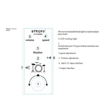 Pedal Drum Machine Bfriend  para guitarra