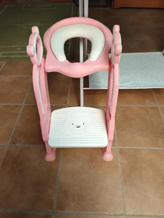 Elevador WC Escalera Infantil Rosa
