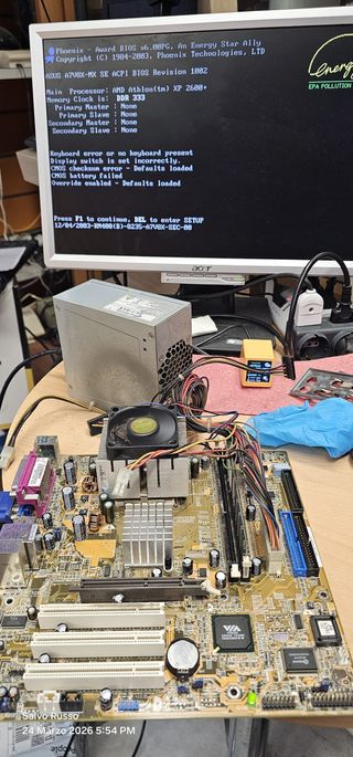 Scheda Madre Asus A7V8X-MX + CPU AMD Athlon XP 260