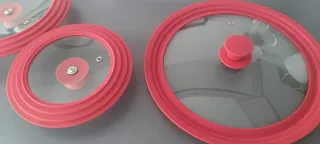 Juego 3 Tapas Silicona Roja