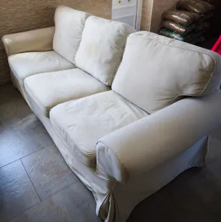 Sofá Ektorp Ikea Blanco y Multicolor