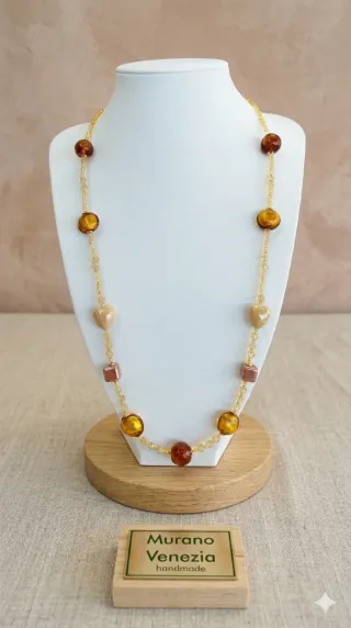 Collana in vetro di Murano