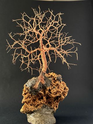 Albero in filo di rame fatto a mano