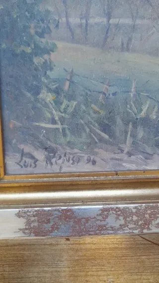 Cuadro Luis Repiso Paisaje  vista Oviedo