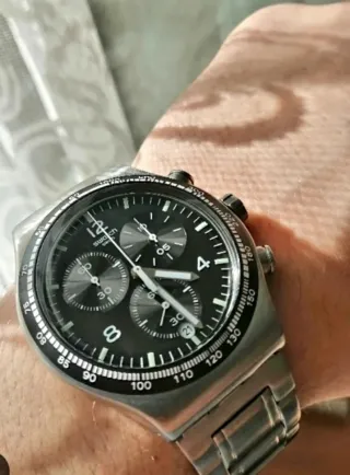 Reloj Swatch Night Flight Again Cronógrafo