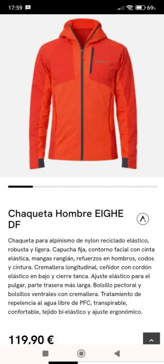 Cortavientos Trangoworld Naranja