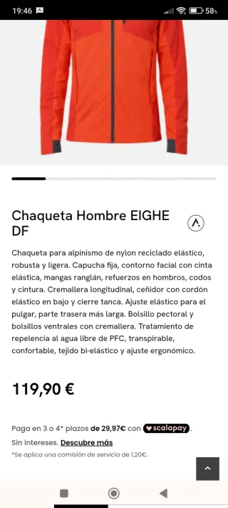 Cortavientos Trangoworld Naranja