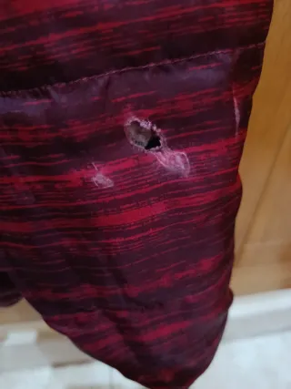 Anorak reversible azul y rojo