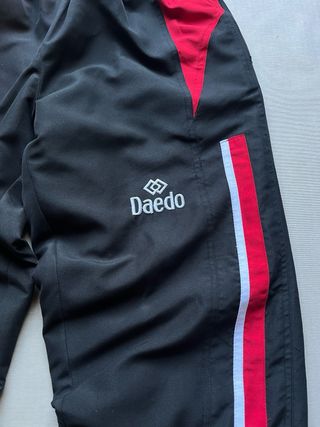 Pantalón deportivo Daedo negro/rojo Talla S Retro