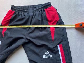 Pantalón deportivo Daedo negro/rojo Talla S Retro