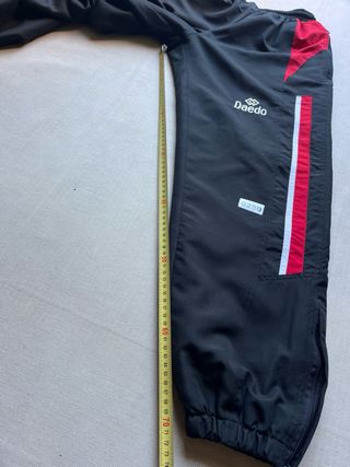 Pantalón deportivo Daedo negro/rojo Talla S Retro