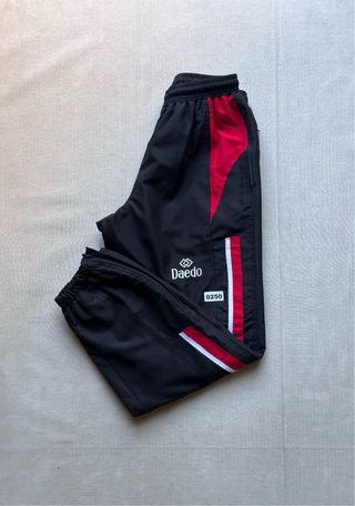 Pantalón deportivo Daedo negro/rojo Talla S Retro