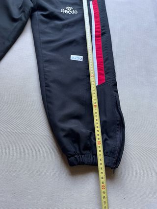 Pantalón deportivo Daedo negro/rojo Talla S Retro