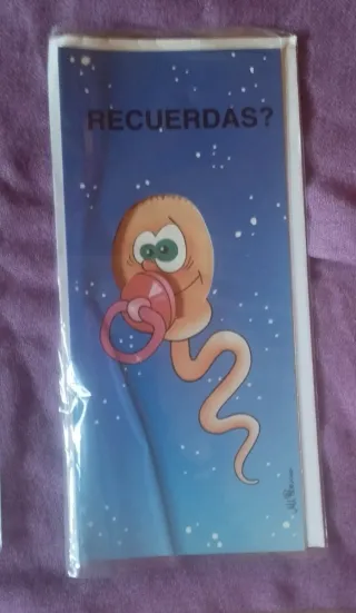 Lote 6 Postales Humor Años 90