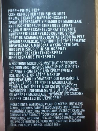 MAC Prep + Prime Fix+ Bruma Fijadora