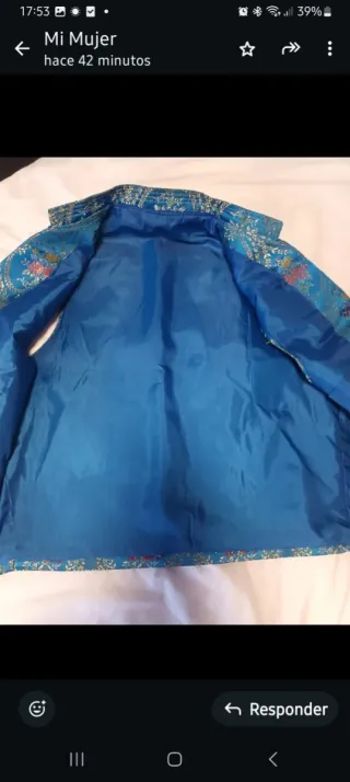 Abiti Fallero Blu e Dorato