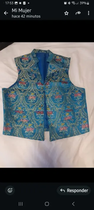 Abiti Fallero Blu e Dorato