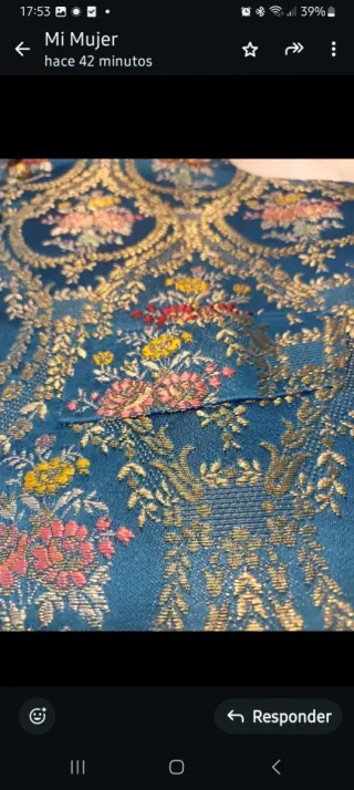 Abiti Fallero Blu e Dorato