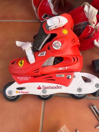 Patines Ferrari Niños Talla Ajustable