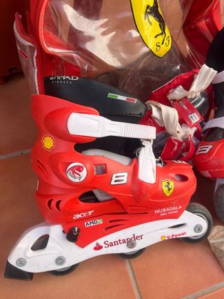 Patines Ferrari Niños Talla Ajustable