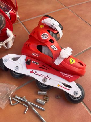 Patines Ferrari Niños Talla Ajustable