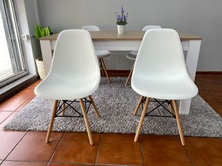 Mesa Comedor 140cm con Sillas Nordicas