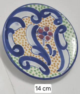 Plato decorativo cerámica pintada